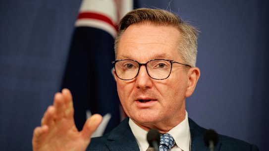 Energy Minister Chris Bowen announces the first release from Australia's fossil fuel reserves.