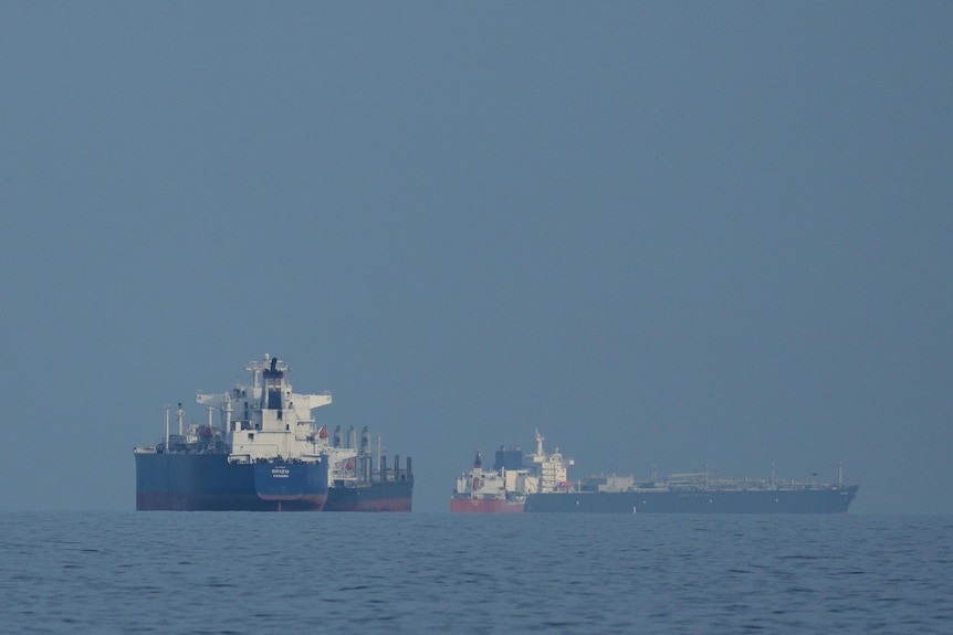 Oil tankers and ocean freighters