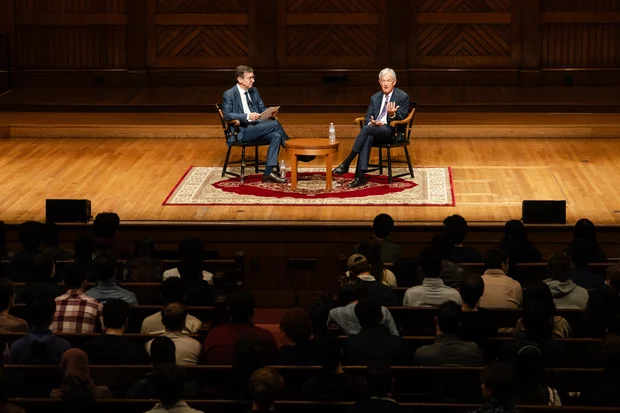 Fed Chair Jerome Powell Speaks at Harvard
